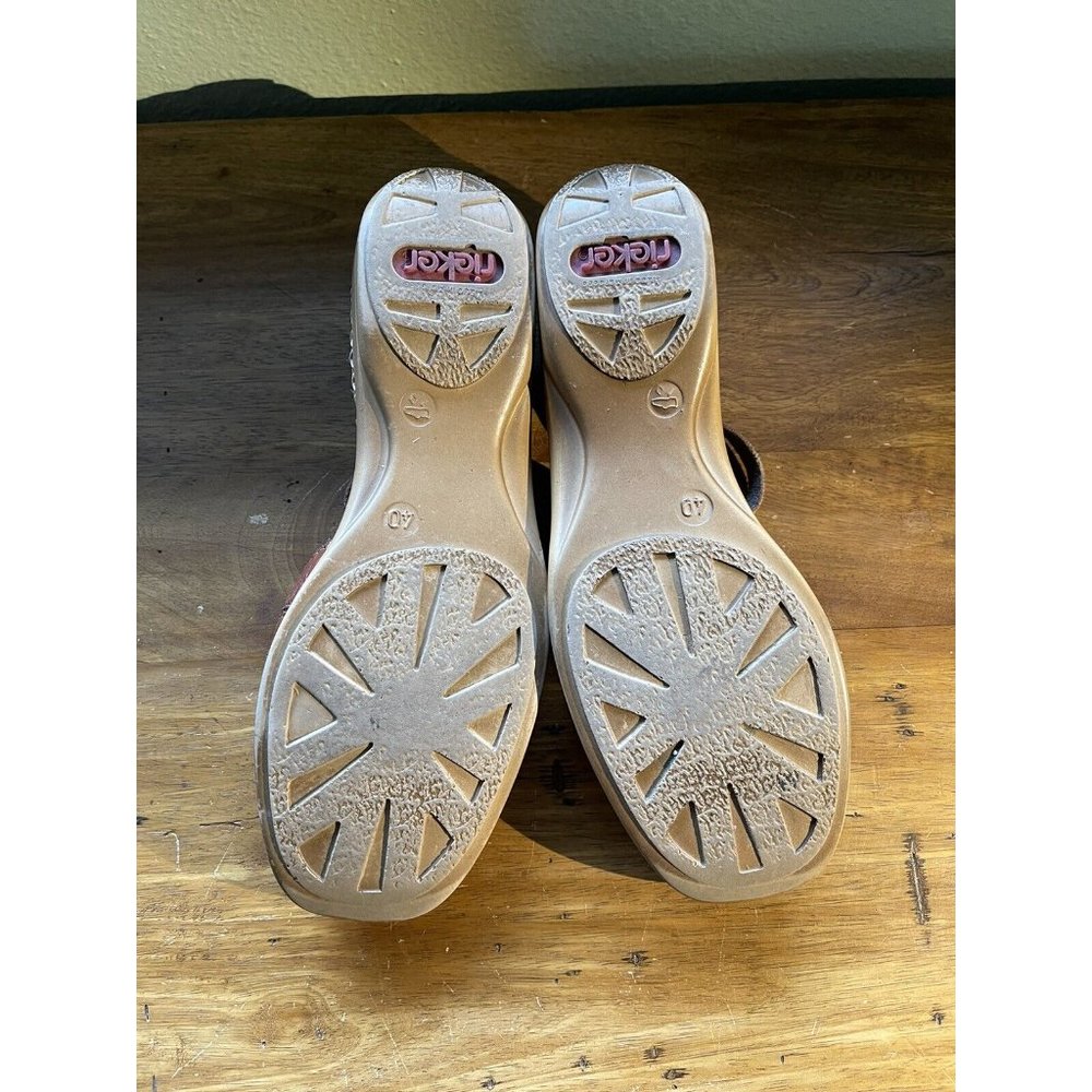 Rieker Antistress Sling Back Casual sandals Leather Women's Size-40/9.5 - Picture 2 of 2